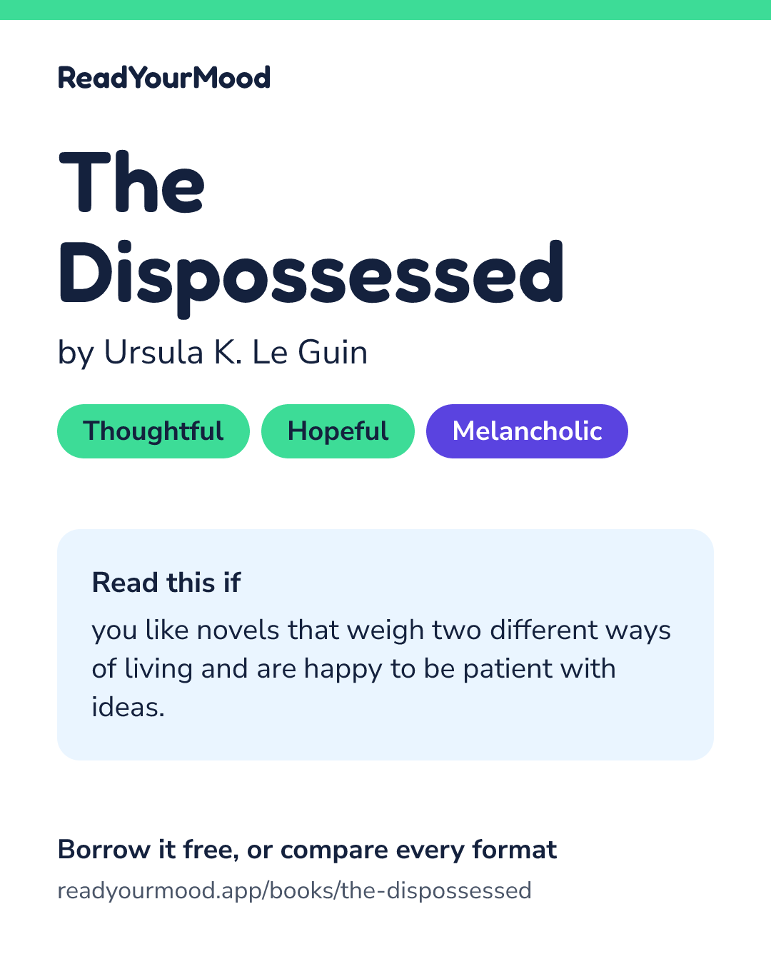 Share card for The Dispossessed