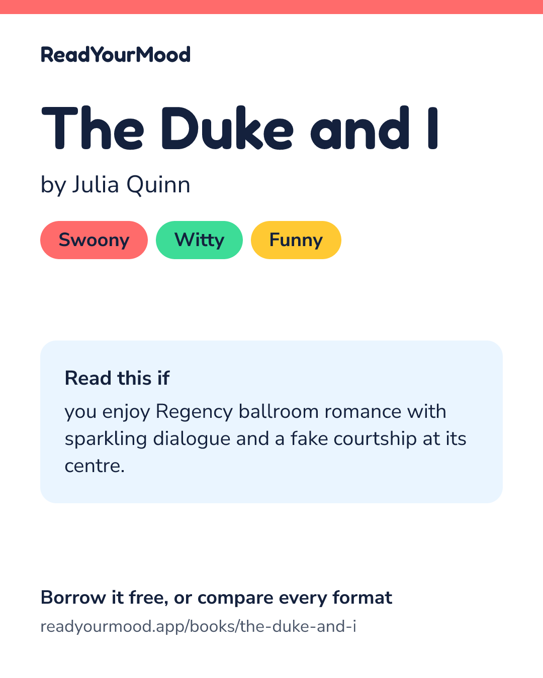 Share card for The Duke and I