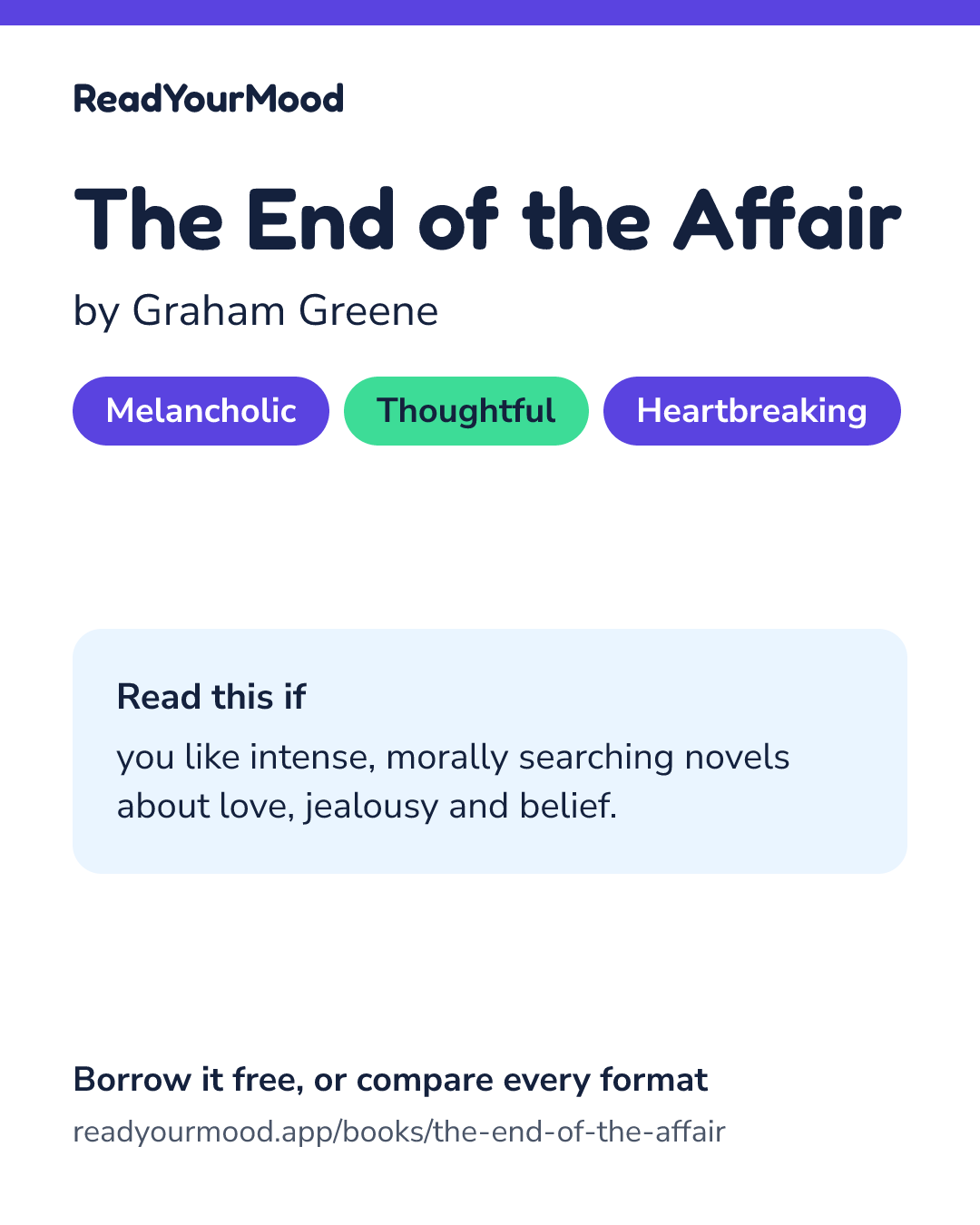 Share card for The End of the Affair