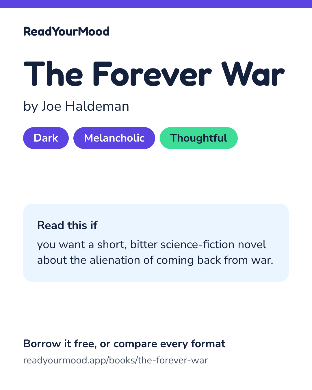 Share card for The Forever War