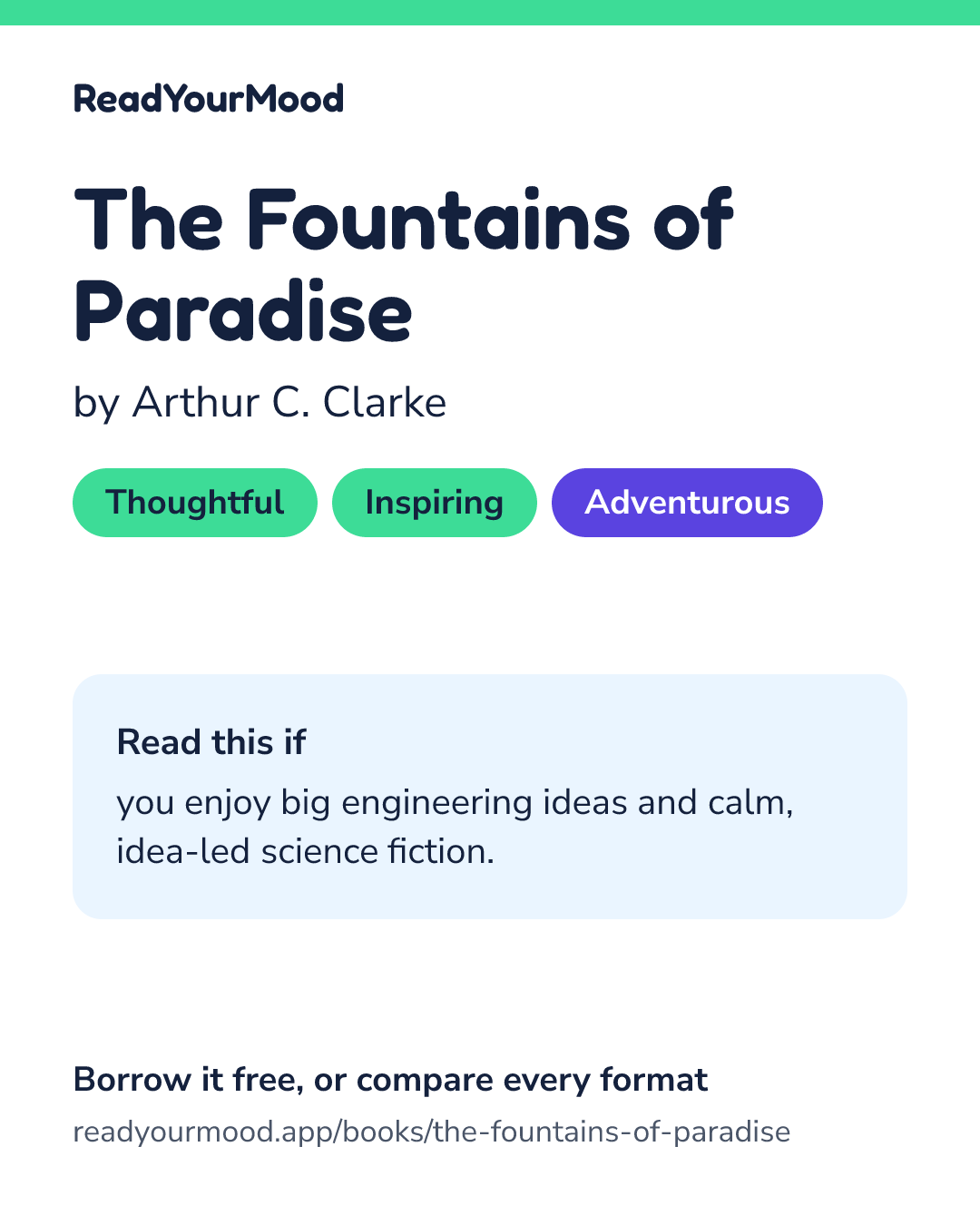 Share card for The Fountains of Paradise