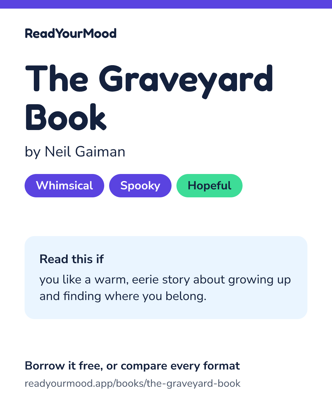 Share card for The Graveyard Book