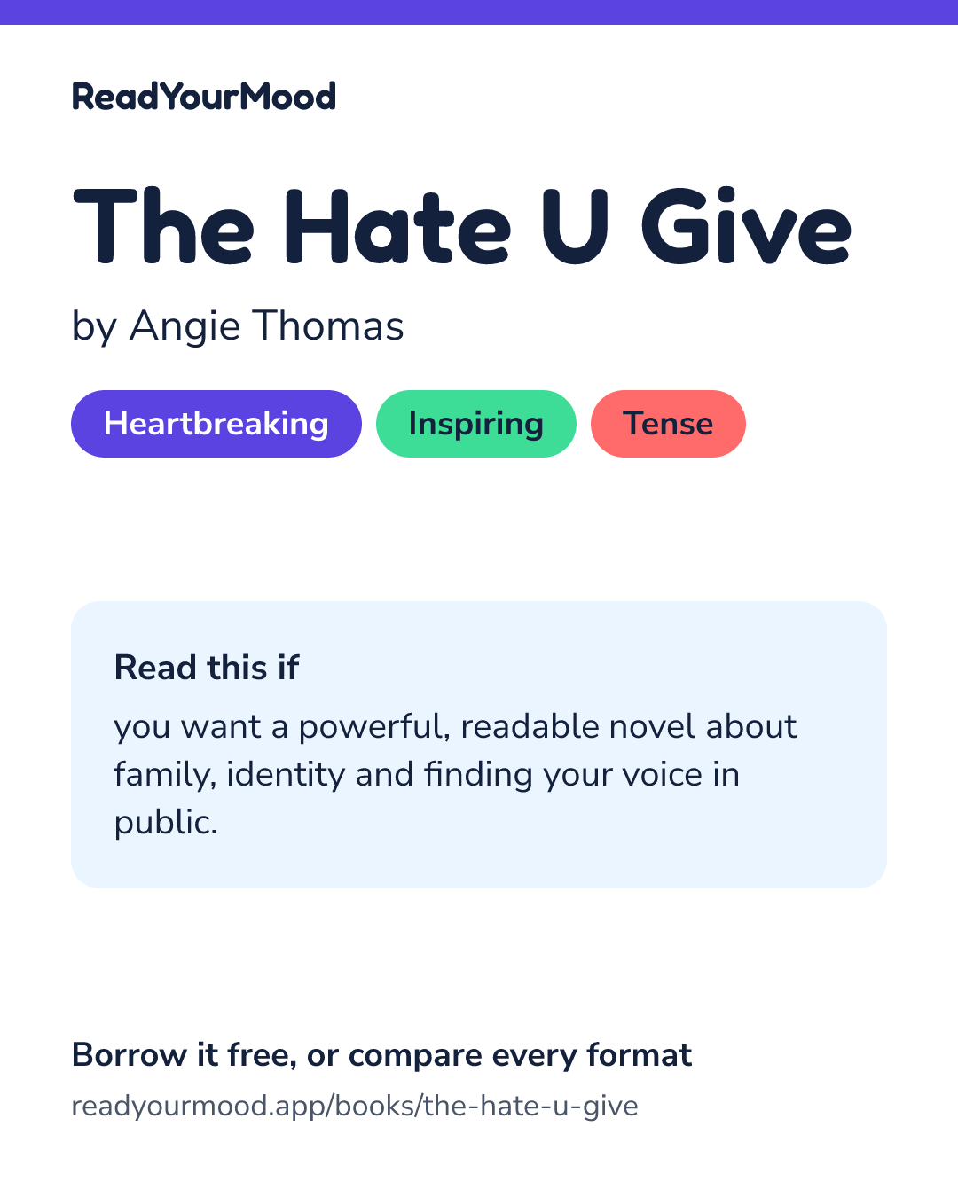 Share card for The Hate U Give