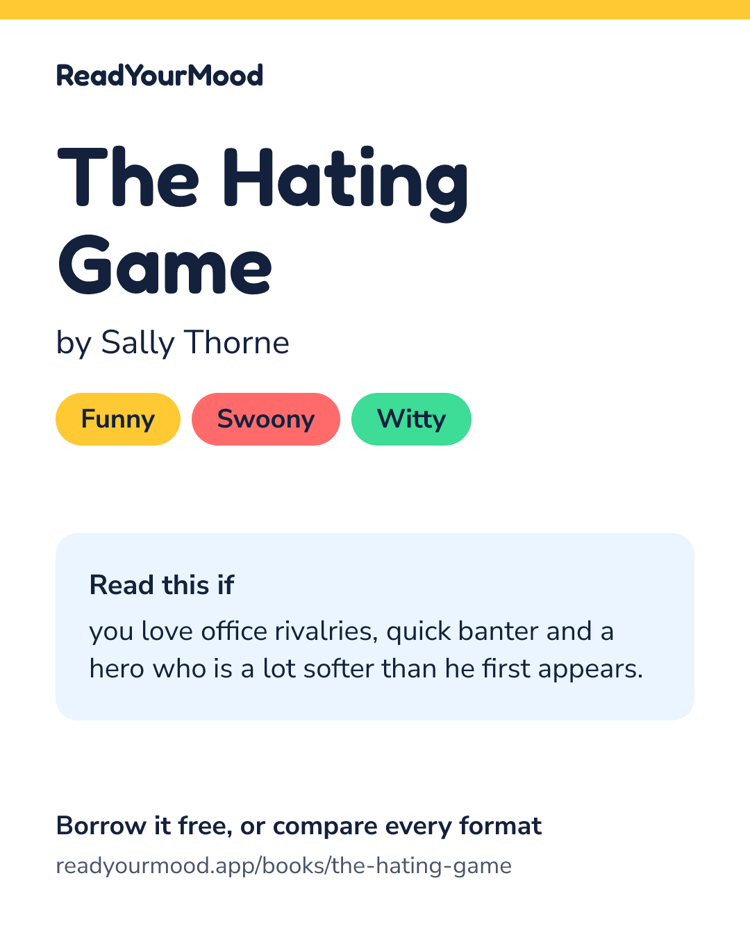 Share card for The Hating Game