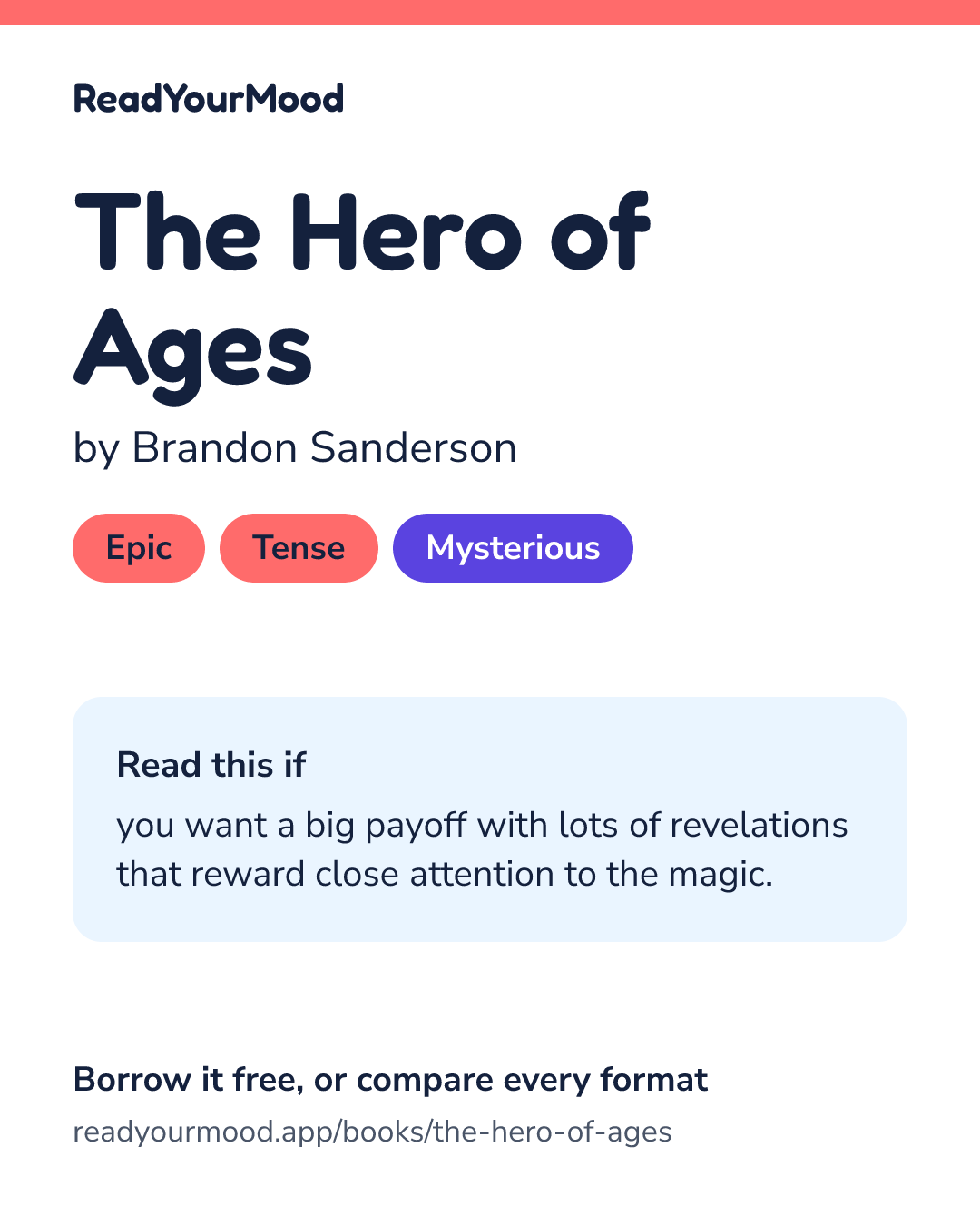 Share card for The Hero of Ages