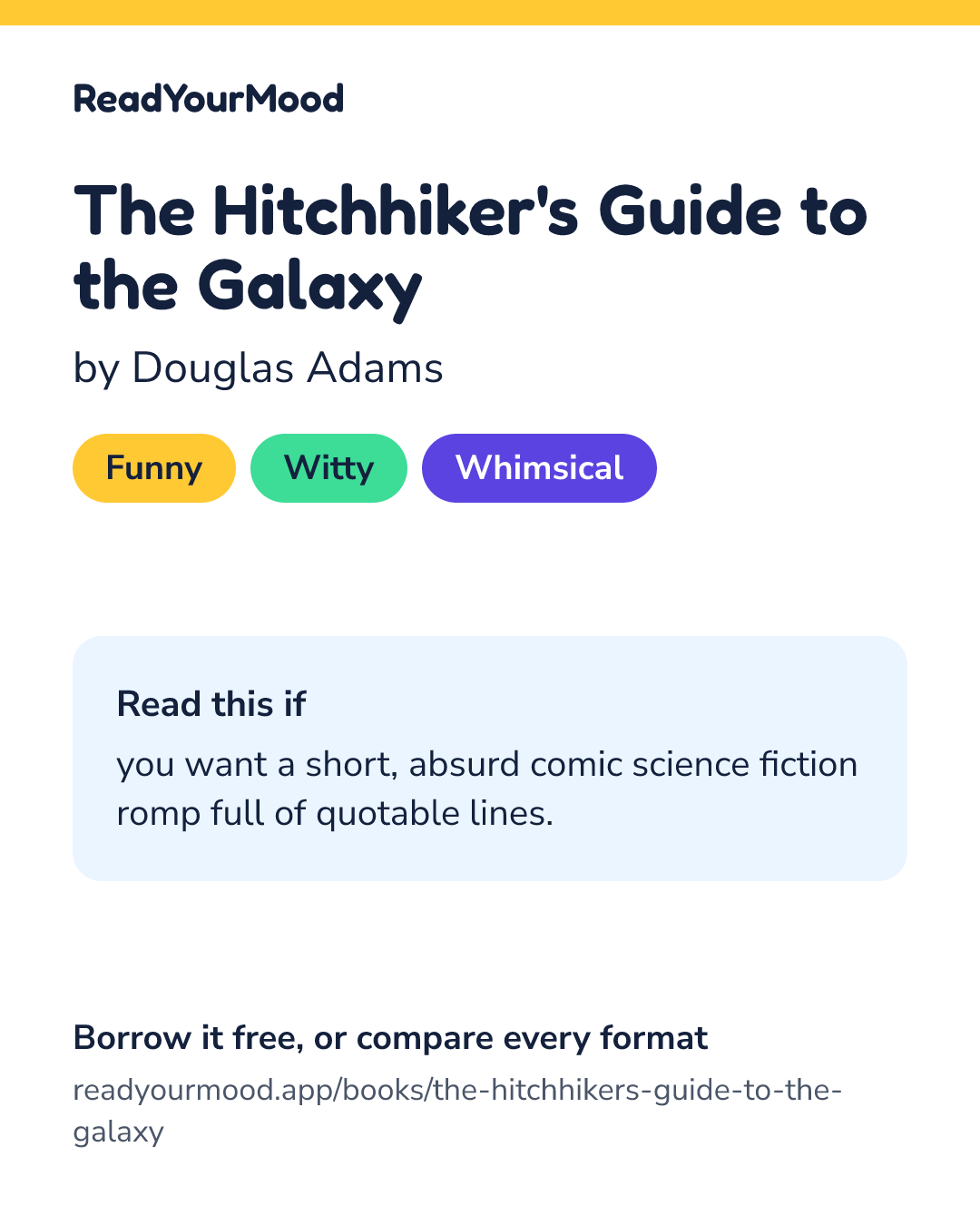 Share card for The Hitchhiker's Guide to the Galaxy