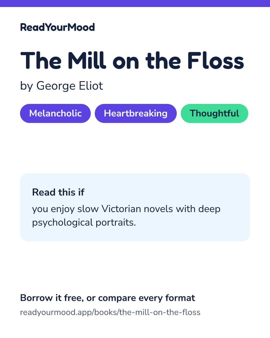 Share card for The Mill on the Floss