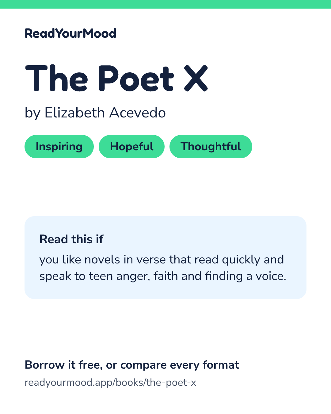 Share card for The Poet X