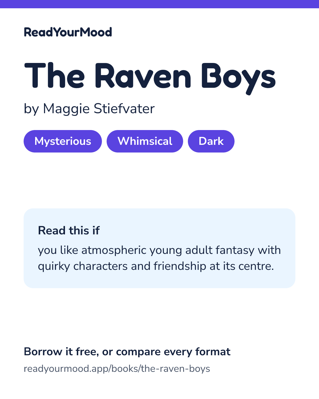 Share card for The Raven Boys