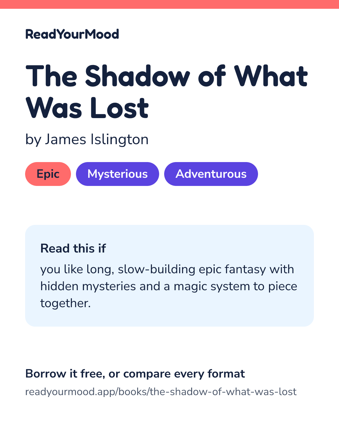 Share card for The Shadow of What Was Lost