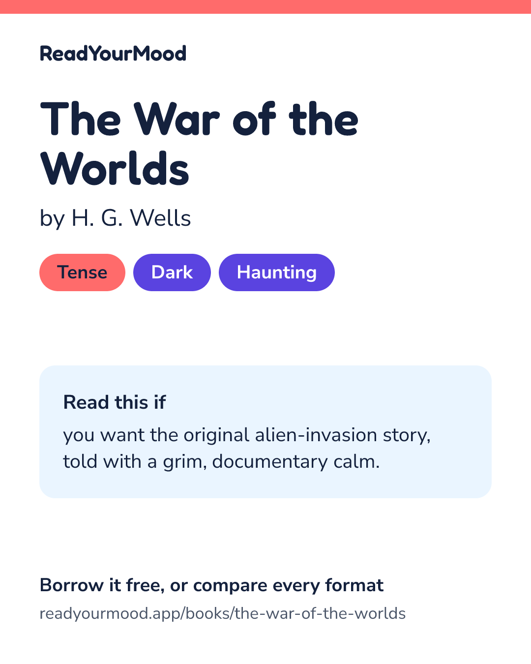 Share card for The War of the Worlds
