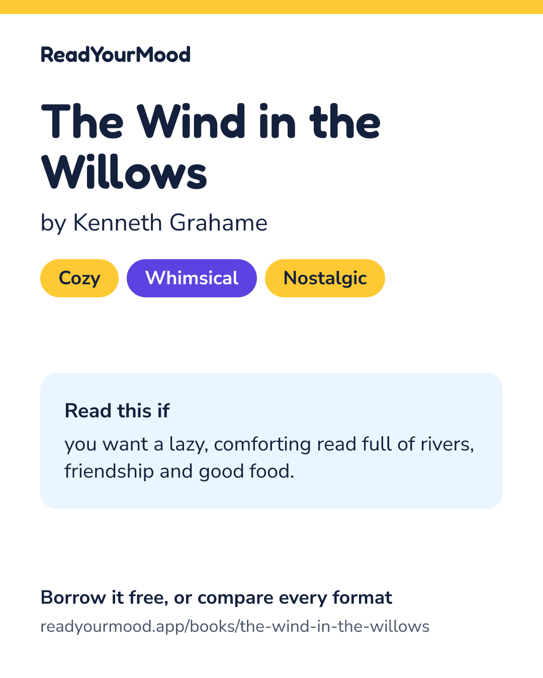 Share card for The Wind in the Willows