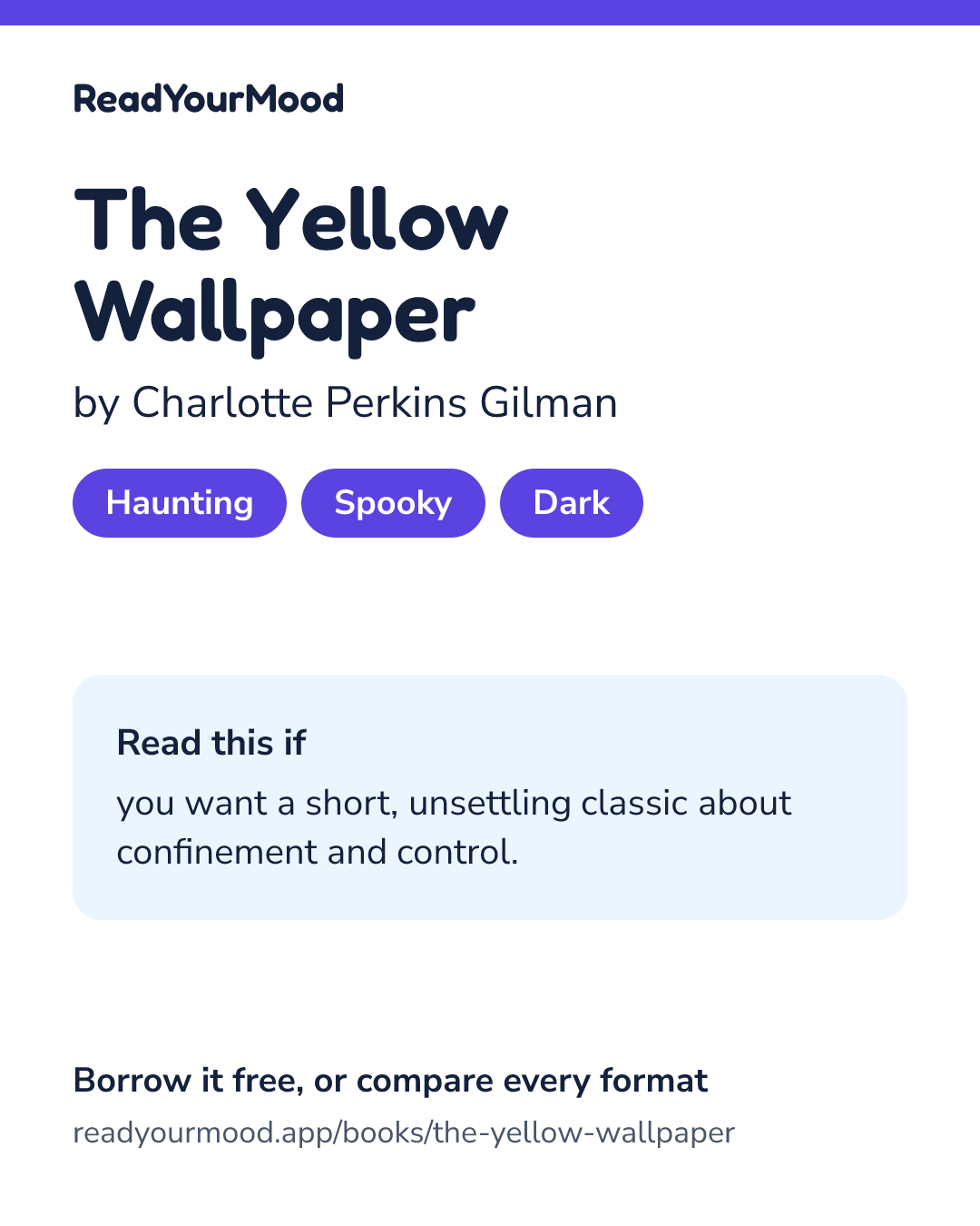Share card for The Yellow Wallpaper