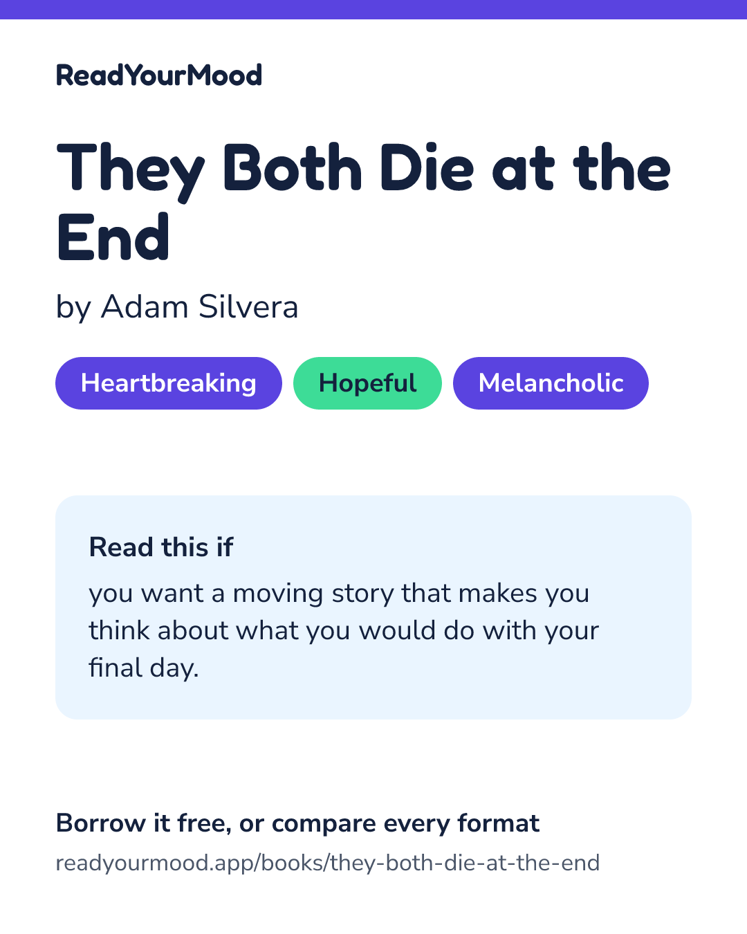 Share card for They Both Die at the End