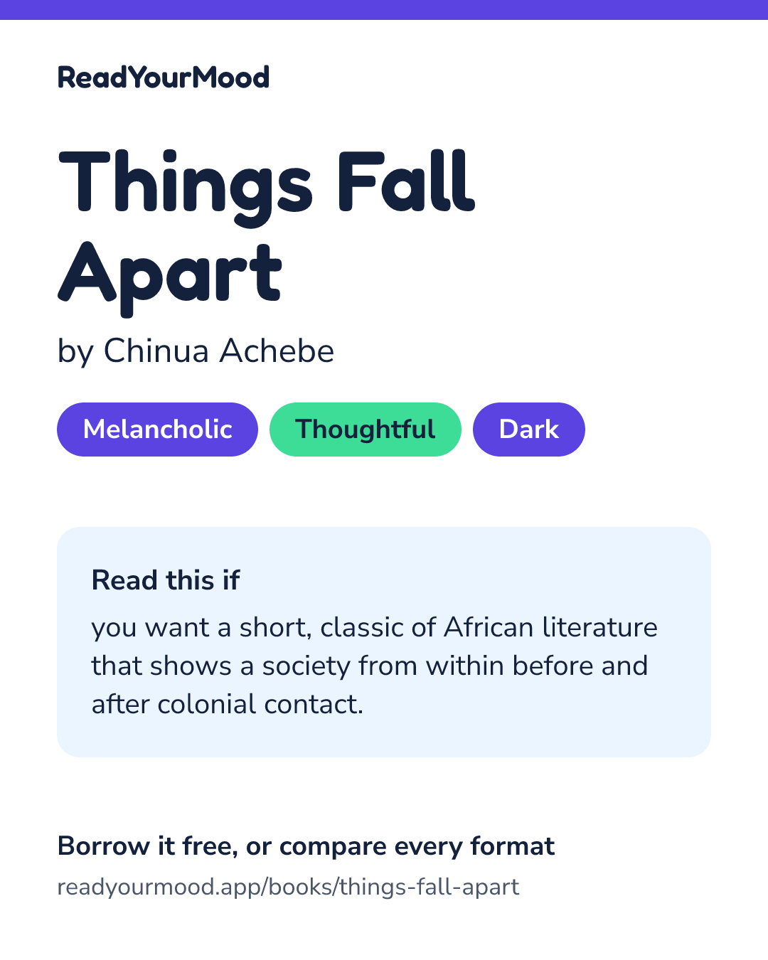 Share card for Things Fall Apart