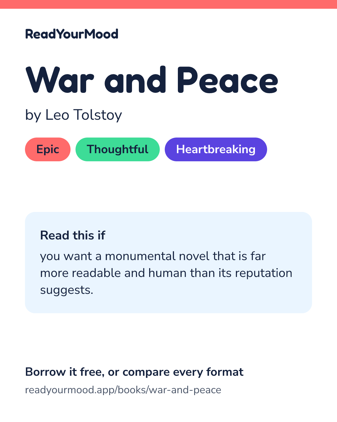 Share card for War and Peace