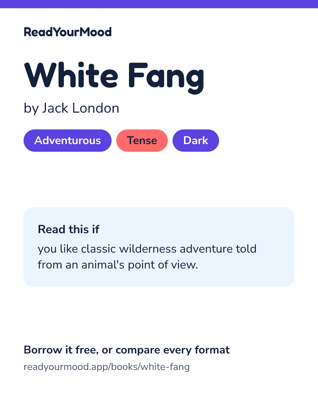 Share card for White Fang